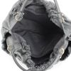 Salvatore Ferragamo handbag in grey leather - Detail D3 thumbnail