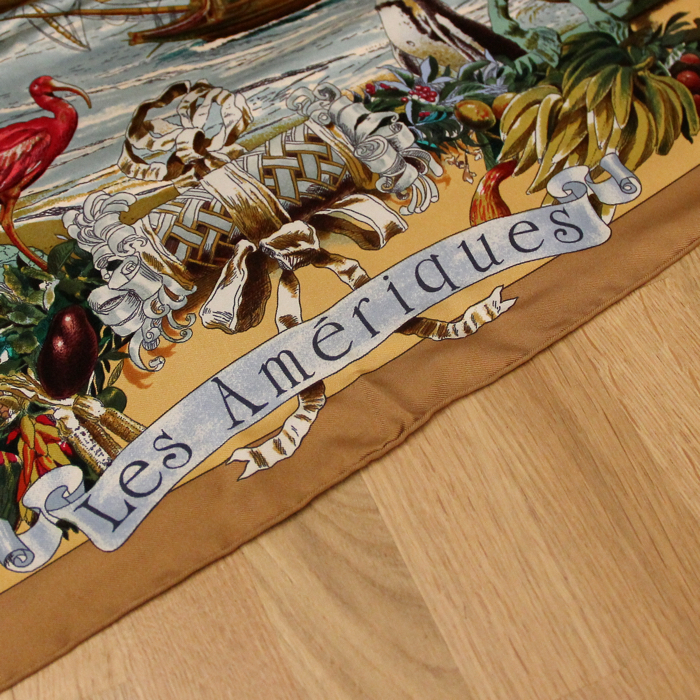 Foulard quadrato Hermes in twill di seta - Detail D1