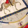 Pañoleta Hermes Carre Hermes en sarga de seda roja y blanca - Detail D1 thumbnail
