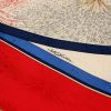 Pañoleta Hermes Carre Hermes en sarga de seda roja y blanca - Detail D4 thumbnail