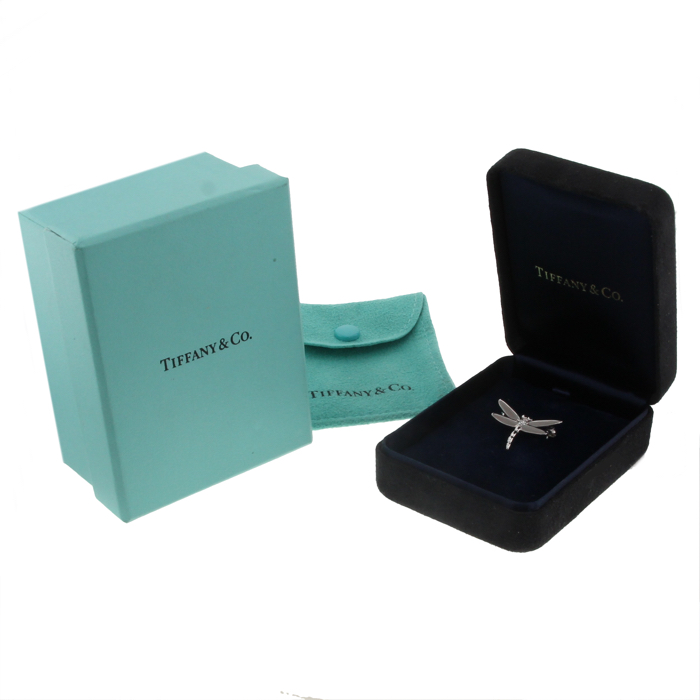 Tiffany & Co Libellule brooch-pendant in white gold and diamonds - Detail D1