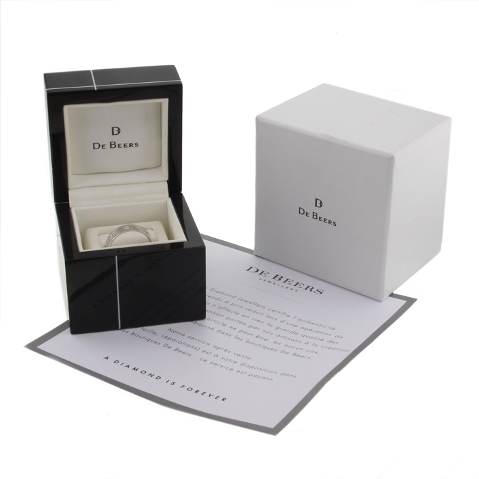 Sortija De Beers en oro blanco y diamantes - Detail D2