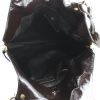 Yves Saint Laurent Tribute handbag in brown patent leather - Detail D2 thumbnail
