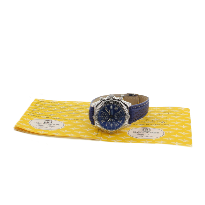 Montre Breitling Chronomat en acier Ref : A13355 Vers  2002 - Detail D2