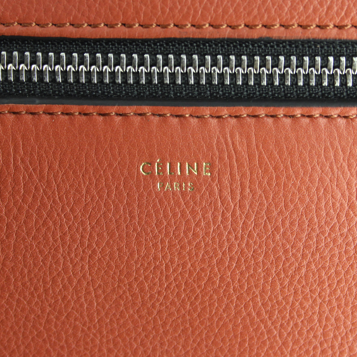 Celine handbag in red leather - Detail D3