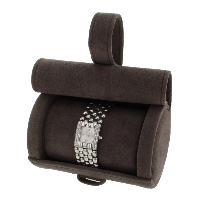 Montre Chaumet Khesis en acier et diamants Vers  2000