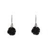 Chanel Camelia small model pendants earrings in white gold,  onyx and diamonds - 00pp thumbnail