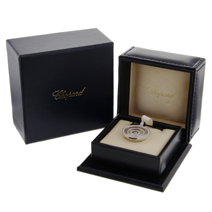 Pendentif Chopard Happy Spirit en or blanc et diamants - Detail D2