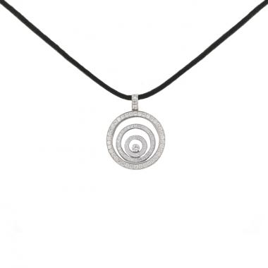 Pendentif Chopard Happy Spirit en or blanc et diamants