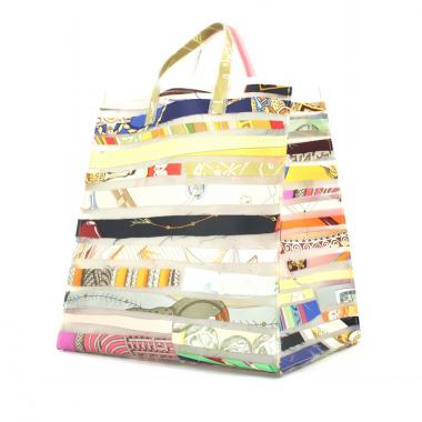 Bolso de mano Hermes en material sintético multicolor