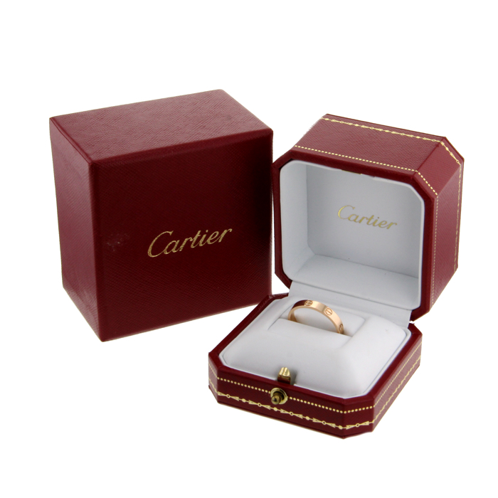 Sortija Cartier Love modelo pequeño en oro rosa - Detail D2