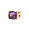 Chaumet Lien large model signet ring in yellow gold and amethyst - 00pp thumbnail