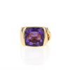 Chaumet Lien large model signet ring in yellow gold and amethyst - 360 thumbnail