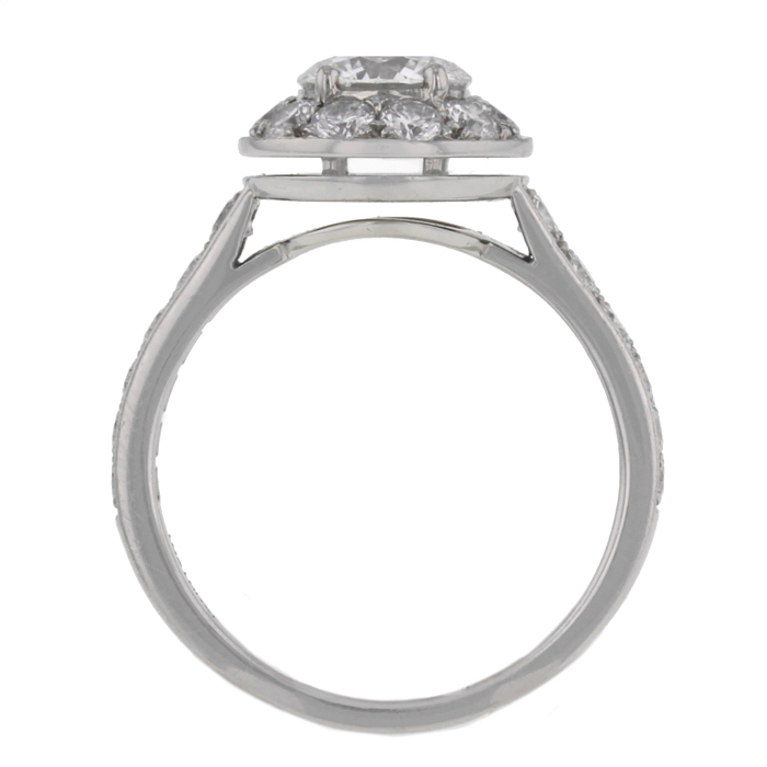 Sortija Van Cleef & Arpels en platino y diamantes y en diamante - Detail D2