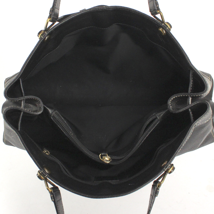Dior handbag in black leather - Detail D2