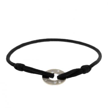 Dinh Van Cible bracelet in white gold and diamonds