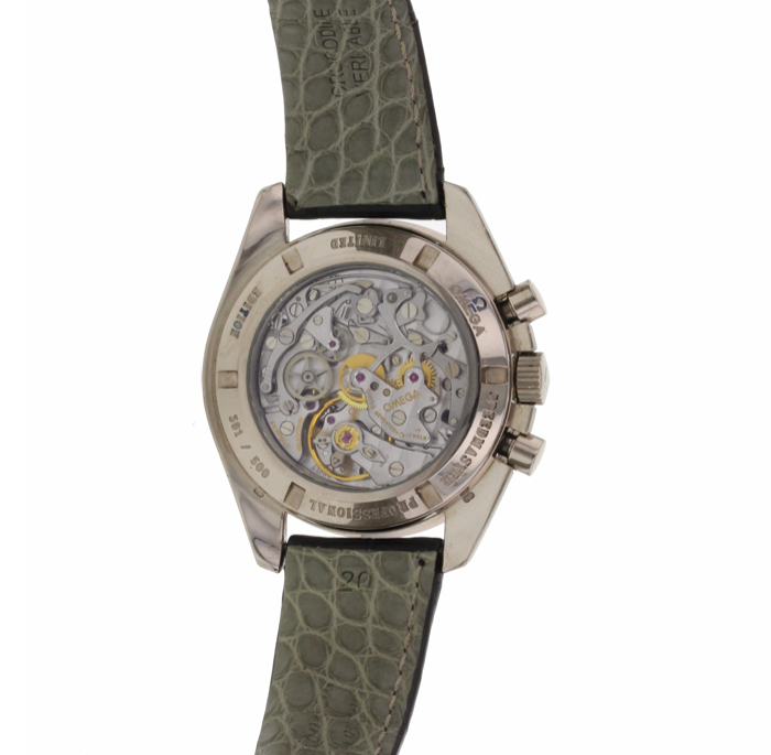 Omega Speedmaster Apollo in grey gold  Circa  1998