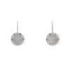 Chaumet Class One Croisière earrings in white gold and diamonds and in moonstone - 00pp thumbnail