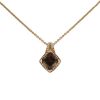 Mauboussin Fou de Toi necklace in pink gold and diamonds and in quartz - 00pp thumbnail