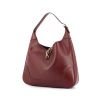 Hermès handbag in burgundy leather - 00pp thumbnail