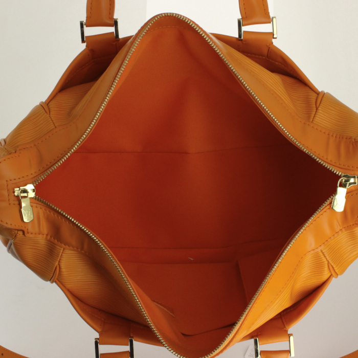 Borsa in pelle Epi arancione - Detail D3