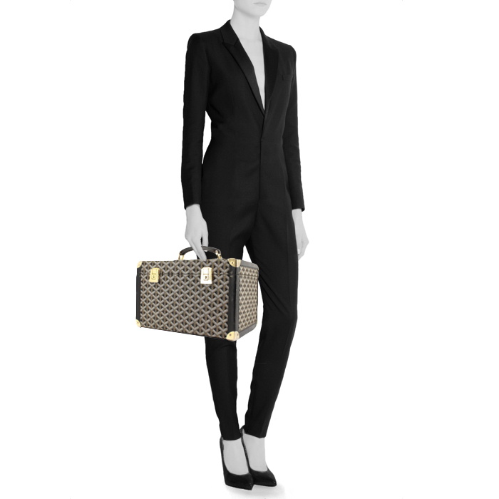 Beauty in tela monogram e pelle nera - Detail D1