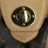 Louis Vuitton Boétie small model handbag in monogram canvas and natural leather - Detail D3 thumbnail
