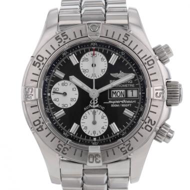 Orologio Breitling Chrono Superocean in acciaio Ref : A13340 Circa  2010