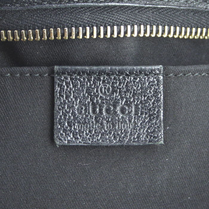 Gucci sac à main en toile monogram et cuir noir - Detail D3