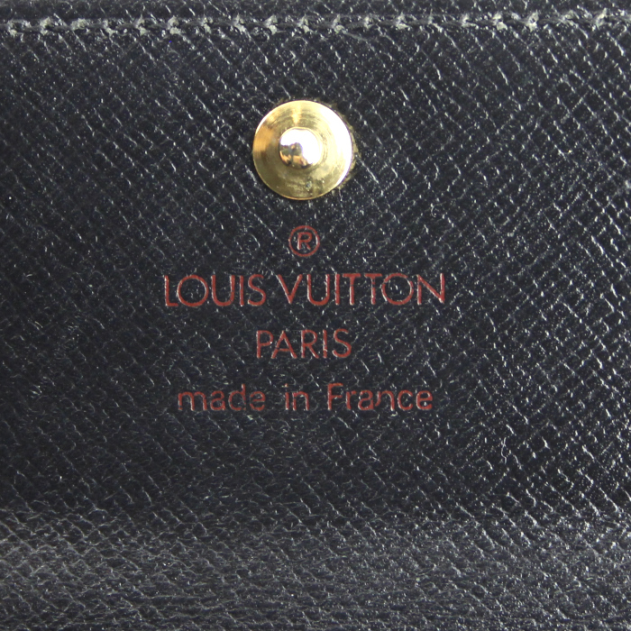 Monedero Louis Vuitton en cuero Epi negro - Detail D5