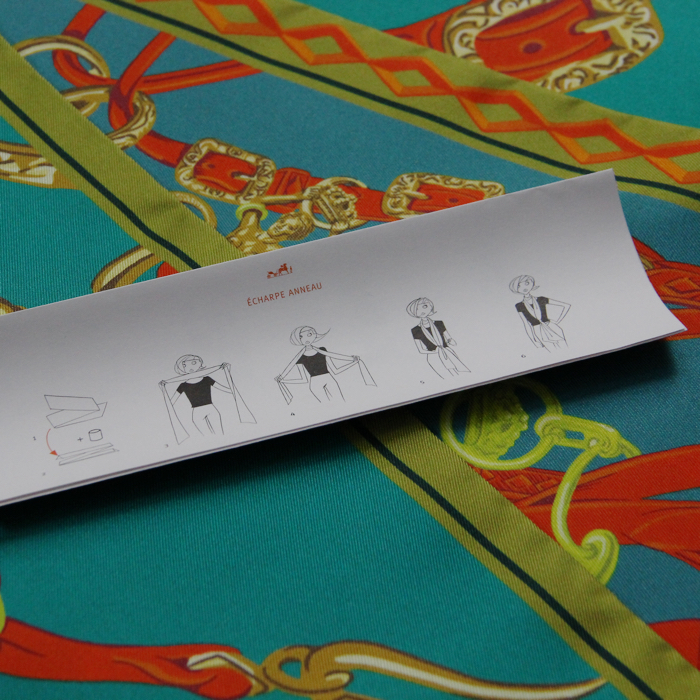 Pañoleta cuadrada Hermes undefined undefined undefined y undefined - Detail D4