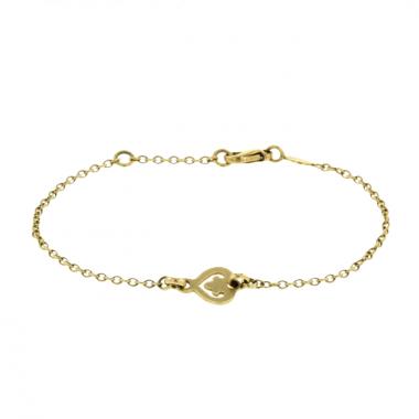 Brazalete O.J. Perrin Légende en oro amarillo