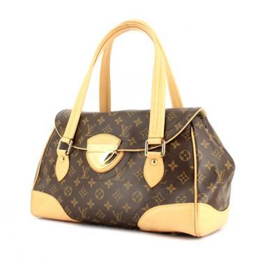 Borsa Louis Vuitton in tela monogram e pelle naturale