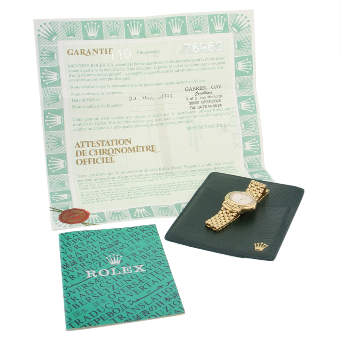 Reloj Rolex Cellini de oro amarillo Ref : 06621/8 Circa  1991 - Detail D2