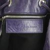 Balenciaga handbag in purple leather - Detail D4 thumbnail