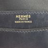 Sac/pochette Hermes Lydie en cuir box bleu-marine - Detail D3 thumbnail