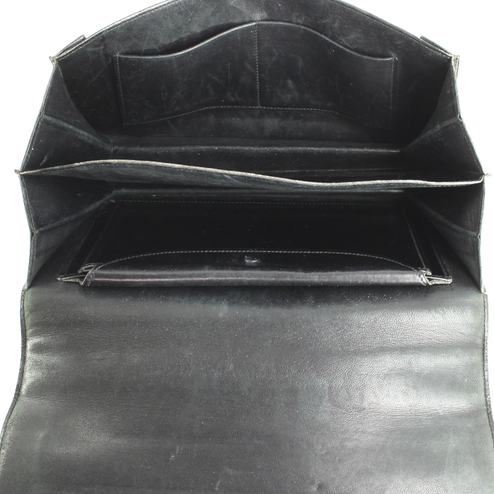 Borsa Hermes Piano in pelle box nera - Detail D2
