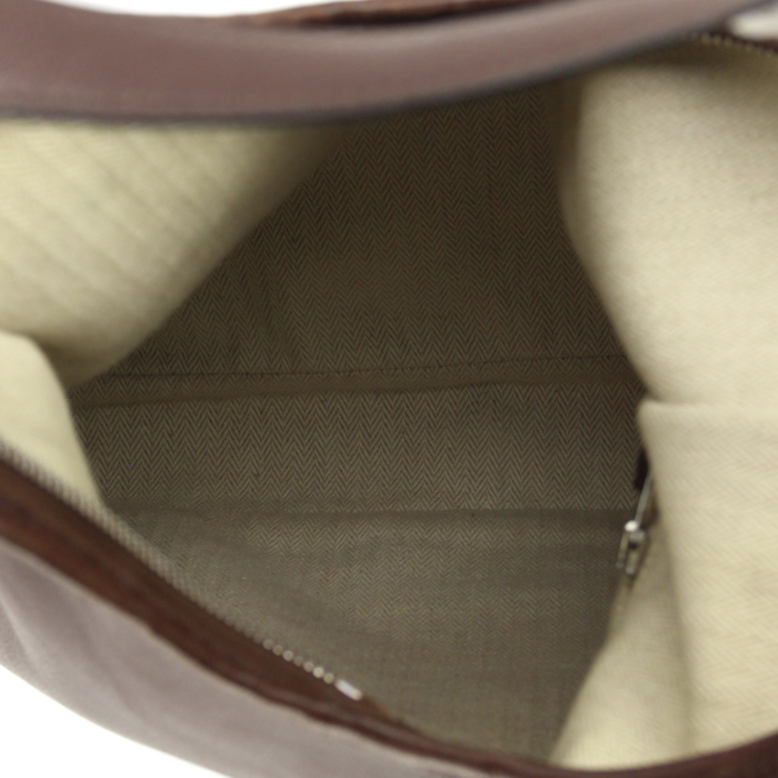 Hermes Massai handbag in brown Swift leather - Detail D2