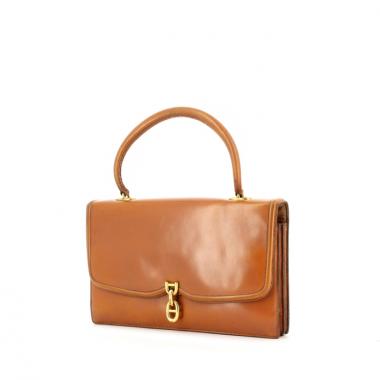 Hermes handbag in brown leather
