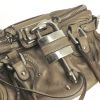 Small model handbag in taupe leather - Detail D4 thumbnail
