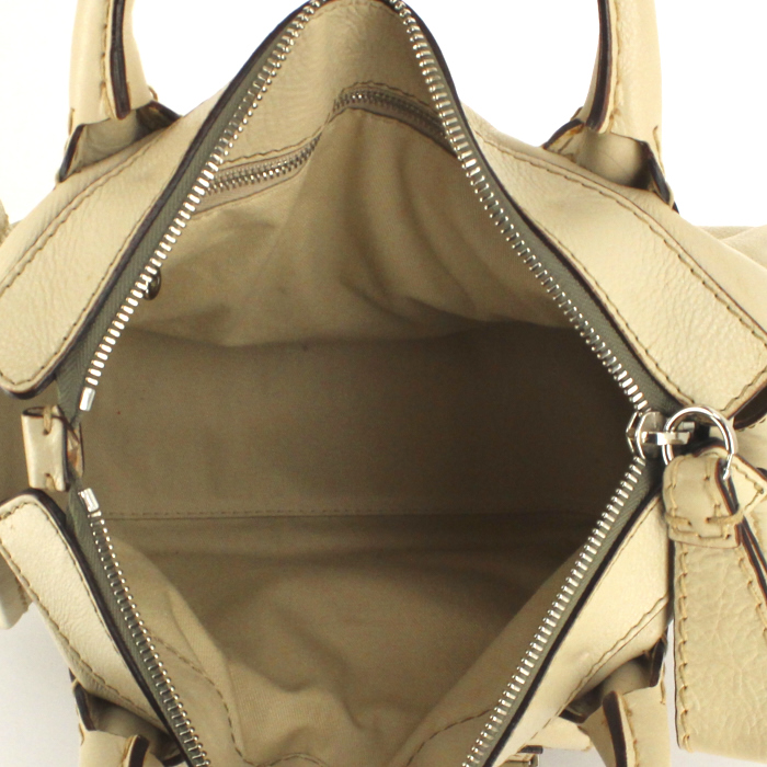 Sac à main Chloé en cuir beige - Detail D2