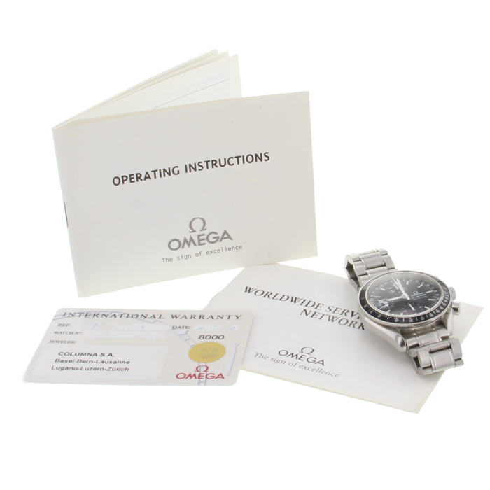 Montre Omega Speedmaster Day Date en acier Ref :  3520 Vers  2000 - Detail D2