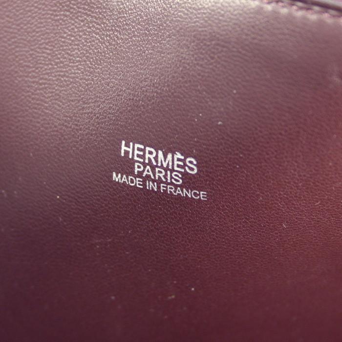 Bolso de mano modelo mediano en cuero togo morado - Detail D4