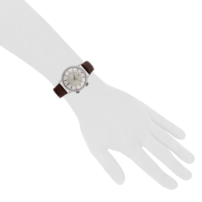 Jaeger Lecoultre Memovox watch in stainless steel Circa 1960 - Detail D1