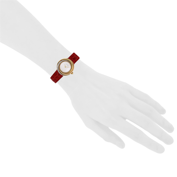 Cartier Trinity watch in 3 golds Ref: 2357 Circa 2010 - Detail D1