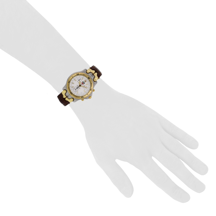 Tag Heuer in gold and stainless steel Ref : CG1120-0 Circa 2000 - Detail D1