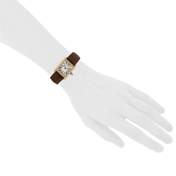 Cartier Tank Louis Cartier watch in yellow gold Ref: 2442 Circa 2001 - Detail D1