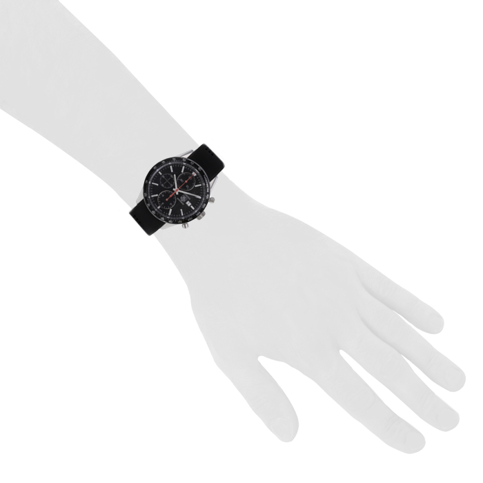 TAG Heuer Carrera Automatic watch in stainless steel Ref: CV2014/2 Circa 2000 - Detail D1