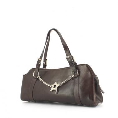 Sac à main Dior Piercing en cuir marron