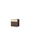 Billetera Givenchy en lona Monogram beige y cuero marrón - 00pp thumbnail